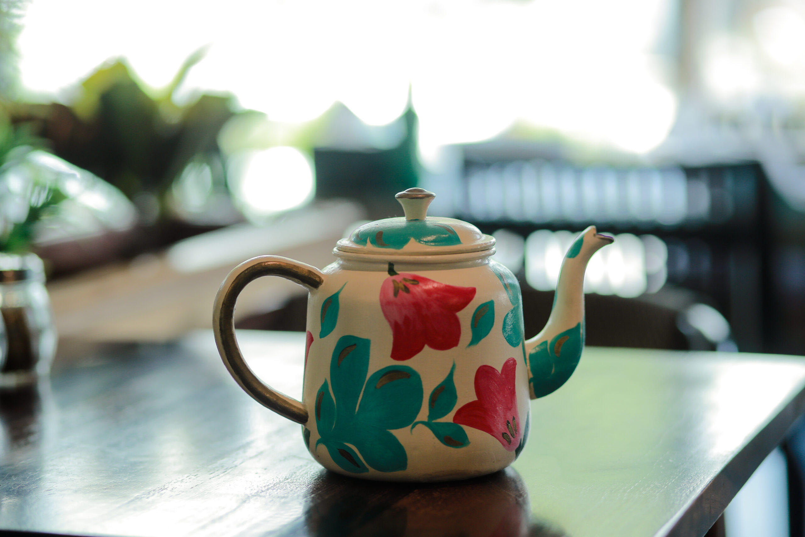 Floral tea clearance kettle